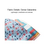 Removable multi-color printed pet bib