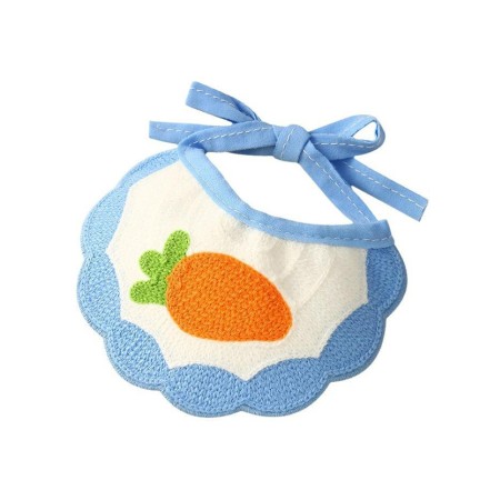 Adjustable knitted cartoon pet bib