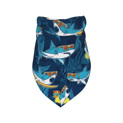 Classic style dark blue pet bib