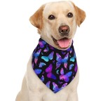 Classic style dark blue pet bib