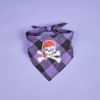 Purple Plaid Halloween Pet Bibs