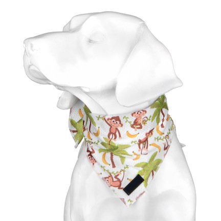 Multi-color printed pet bib