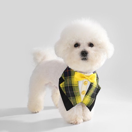 New Fashion Plaid Pet Bibs