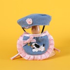 Cute denim fashion pet bibs