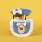 Cute denim fashion pet bibs