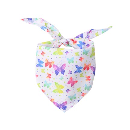 Butterfly and Bee Print Triangular Bibs
