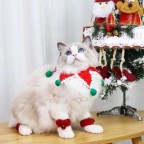 Christmas Knitted Pet Bib and Bibs