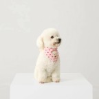 Pure cotton pink heart rabbit shape bibs