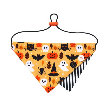 Halloween themed pet triangular bibs