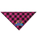 Plaid Birthday Pet Triangle Bibs