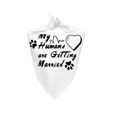 Double-layer Western-style wedding pet triangle bibs