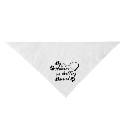 Double-layer Western-style wedding pet triangle bibs