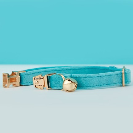Turquoise Personalized Bow Tie Collars for Cats and Dogs