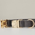 Dark Grey Personalized Dog Bow Tie Collar