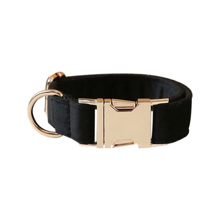 Black Personalized Dog Collar Bow Tie