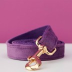 Purple detachable floral ornament and bow tie