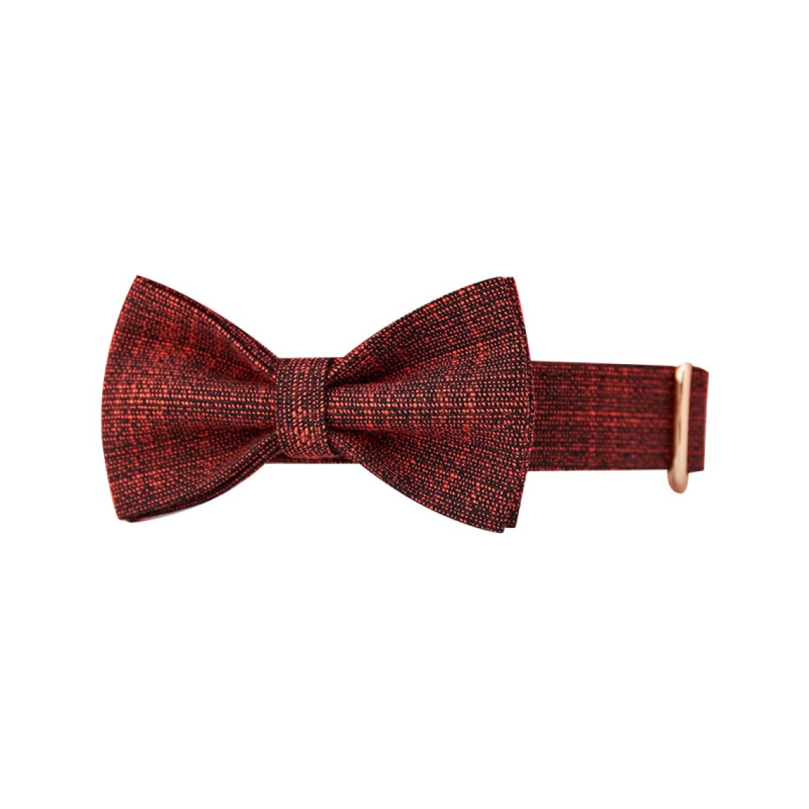 Burgundy Tweed Personalized Dog Collar Bow Tie