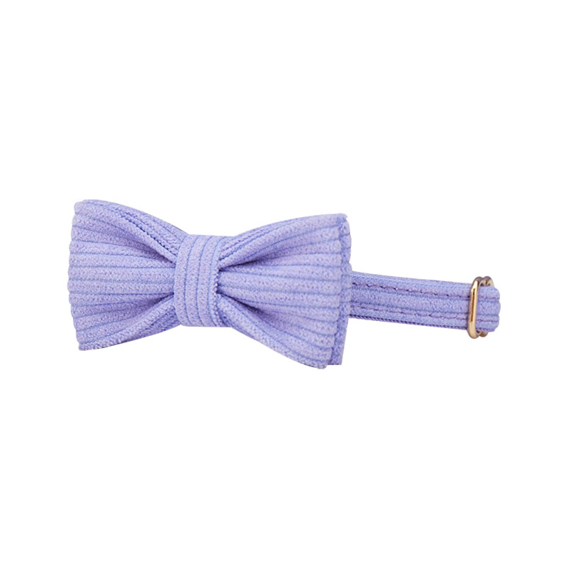 Lilac Corduroy Personalized Cat Collar Bow Tie