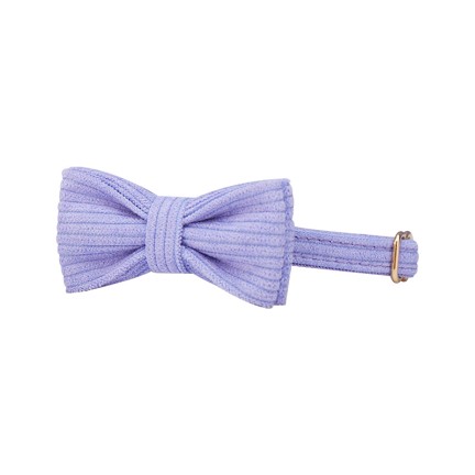 Lilac Corduroy Personalized Cat Collar Bow Tie