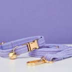 Lilac Corduroy Personalized Cat Collar Bow Tie
