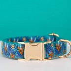 Floral Personalized Dog Collar Bow Tie