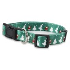 Green Print Adjustable Pet Collar