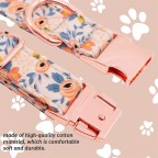 Soft and Durable Floral Bow Dog Collar