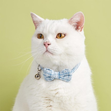 Summer Pet Plaid Polka Dot Bow Tie