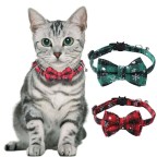 Christmas Plaid Snowflake Dog Collar