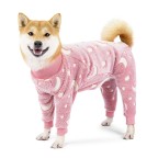 Four-legged flannel fleece pet onesie