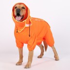 Orange reflective waterproof pet raincoat