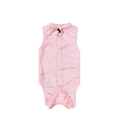 Pink Breathable Ice Silk Pet Surgery Recovery Jumpsuit