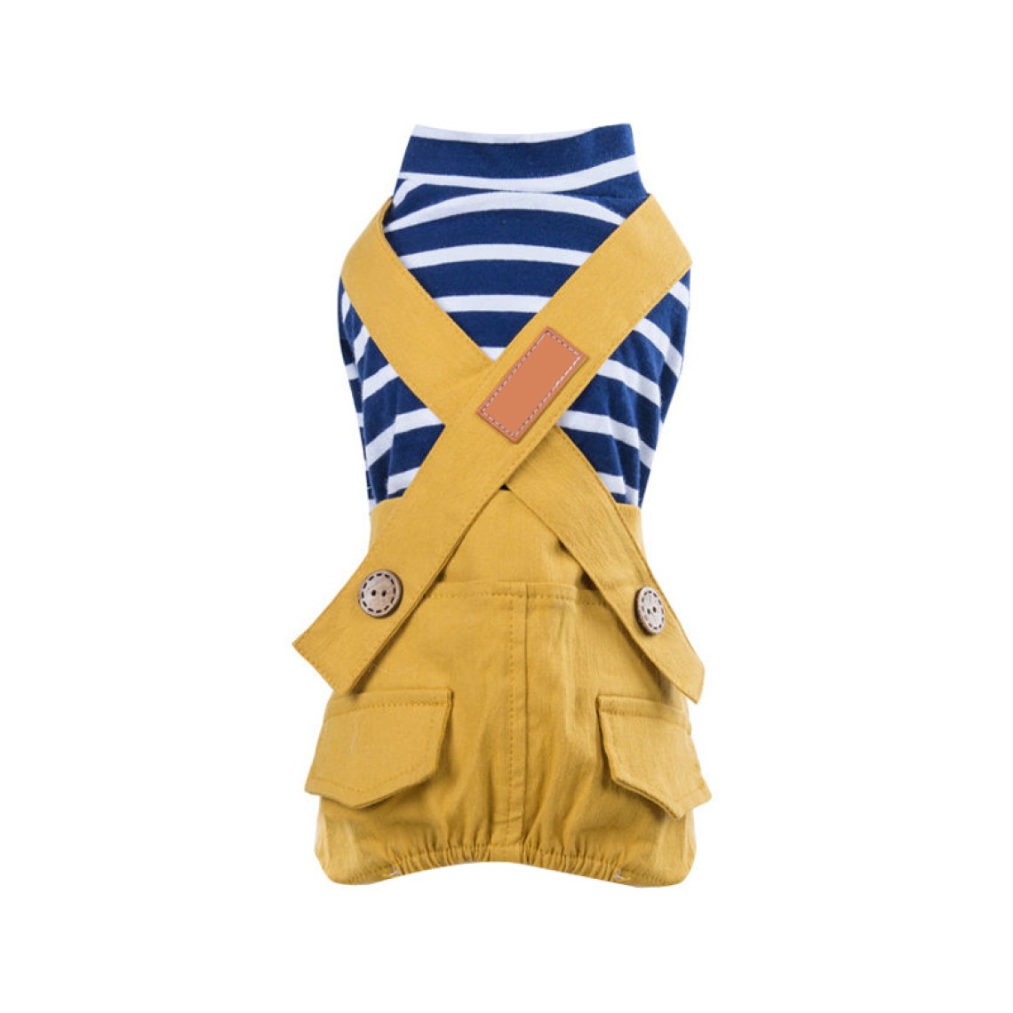 Fashion Striped Coat Dog Jumpsuit