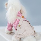 Fashion Striped Coat Dog Jumpsuit
