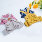Fashion Striped Coat Dog Jumpsuit