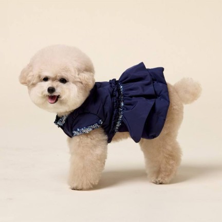 Sparkling Print Bow Pet Bodysuit
