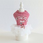 Princess style mesh flying sleeve dress