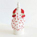 Cute and sweet cherry red pet dress