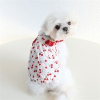 Cute and sweet cherry red pet dress