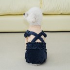 Fashionable and cute dog corduroy pet jumpsuit
