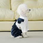 Fashionable and cute dog corduroy pet jumpsuit