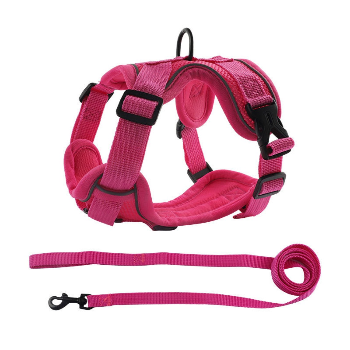 Anti-loosening chest harness for dogs and cats