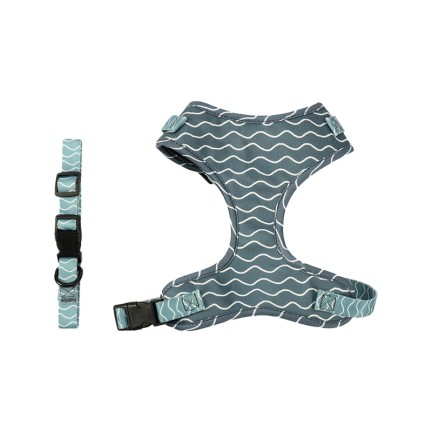Adjustable Printed Breathable Pet Harness Leash Set