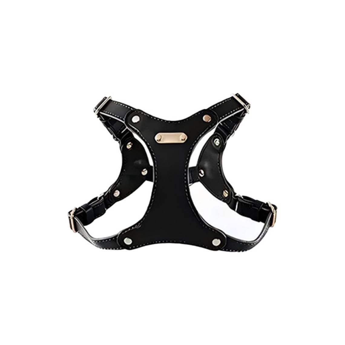 Pet soft leather chest strap leash