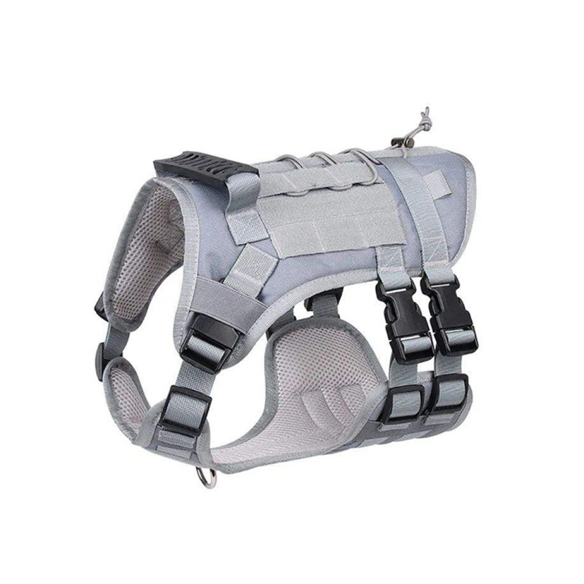 Reflective design no-pull harness traction suit