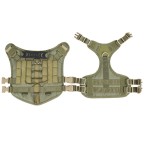 Reflective design no-pull harness traction suit