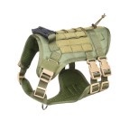 Reflective design no-pull harness traction suit
