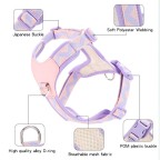 Cute Polka Dot Polyester Harness Traction Set