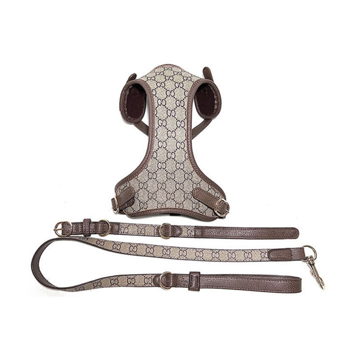 Thickened padded breathable pet sling collar harness