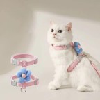 Puppy Floral Ribbon Comfort Harness